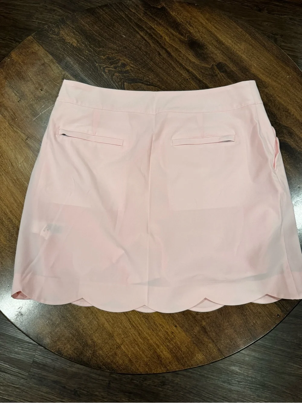 Vineyard Vines Light Pink Scalloped Hem Mini Skirt